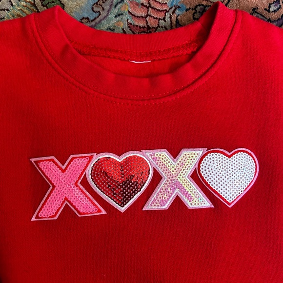 Sweet Wink Valentines Toddler Girls 3T Cotton Blend Sweatshirt - Picture 2 of 5